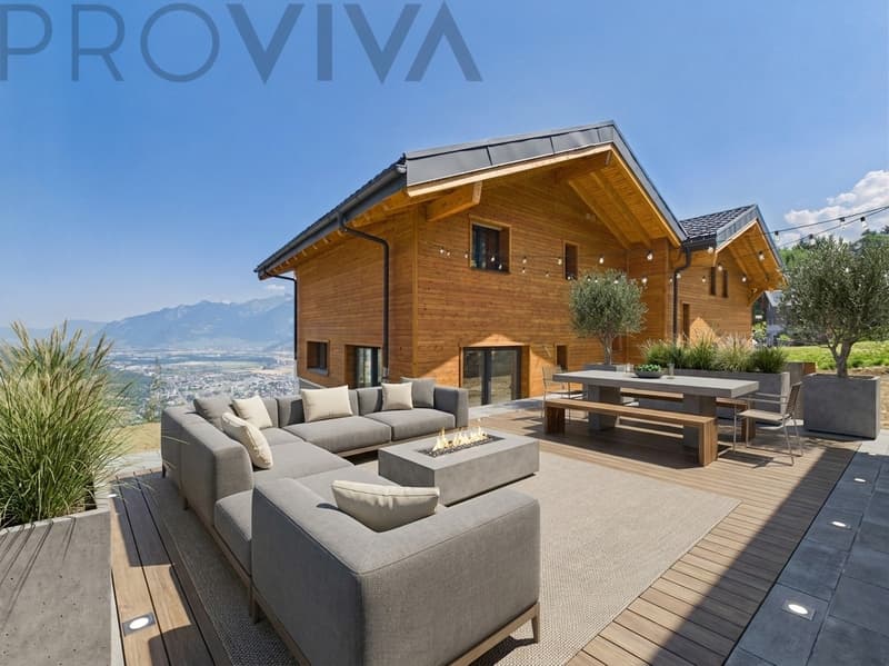 Casa B Choëx - Chalet di Nuova Costruzione con Terrazza & Flessibilità (4)