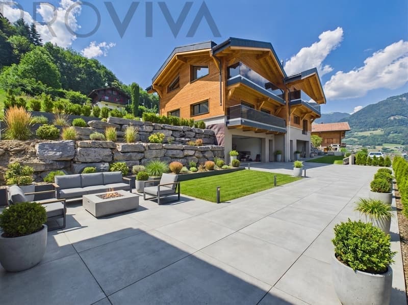 Casa B Choëx - Chalet di Nuova Costruzione con Terrazza & Flessibilità (2)