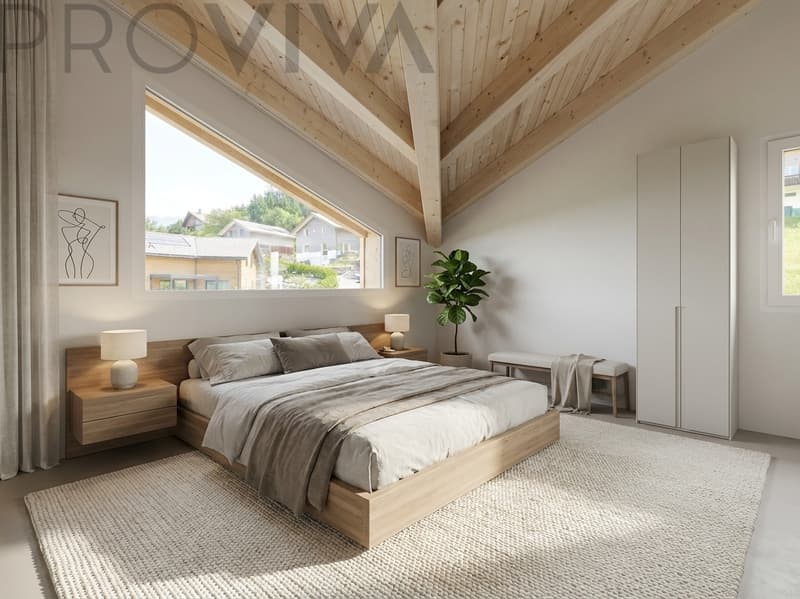 Casa B Choëx - Chalet di Nuova Costruzione con Terrazza & Flessibilità (9)
