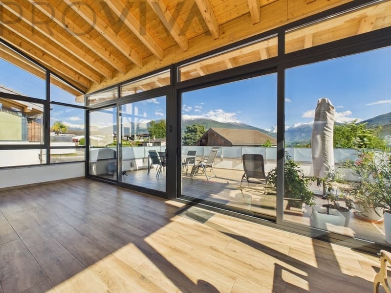 Living that pays for itself -- Villa with rental studio in Grimisuat (3)