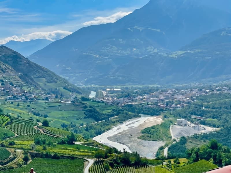 Blick auf Leuk-Susten / Vue sur Loèche-La Souste / View of Leuk-Susten / Vista su Leuk-Susten