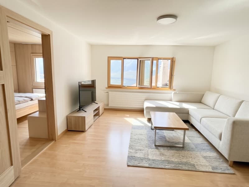 Wohnzimmer - virtuell möbliert / Salon - aménagé virtuellement / Living Room - virtually furnished / Soggiorno - arredato virtualmente