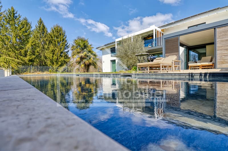 Villa contemporaine d'exception avec piscine et spa à deux pas du lac (2)