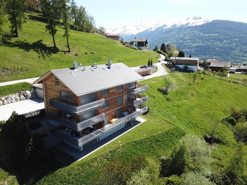 Zu vermieten für ein Jahr - Prachtvolles Duplex mit atemberaubendem Blick in Nax (11)