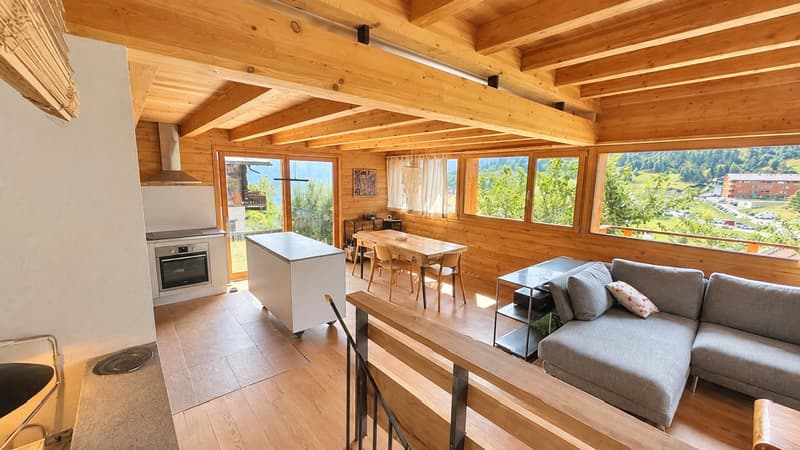 SAISON HIVER 2027 - Chalet 4 pièces avec balcon et belle vue sur le Crêt (2)