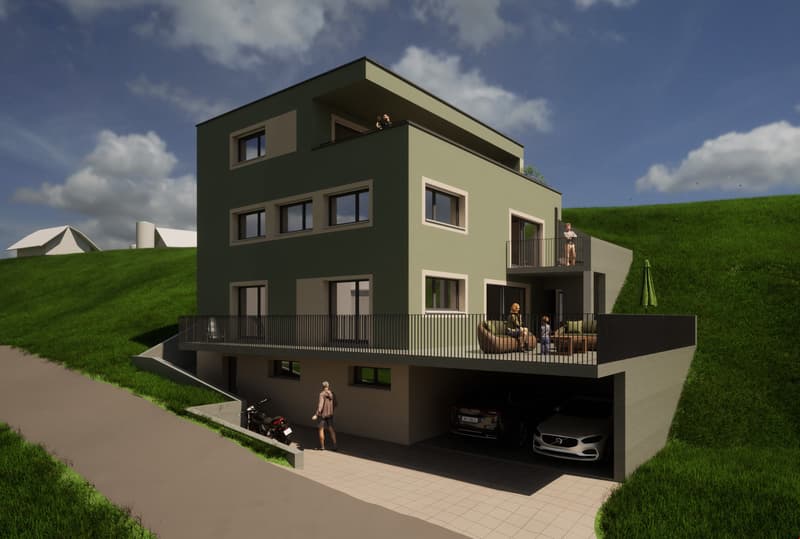 Visualisierung Neubau Generationenhaus