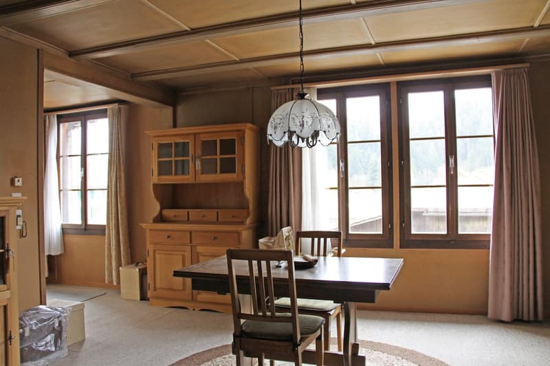 Wohnzimmer in der EG-Wohnung