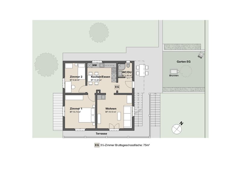 Grundriss Wohnung