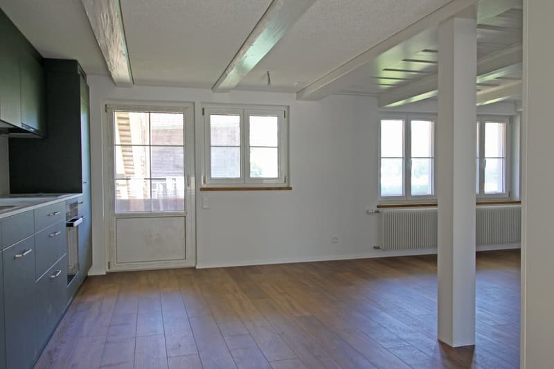 Zugang zum Balkon vom Essbereich aus