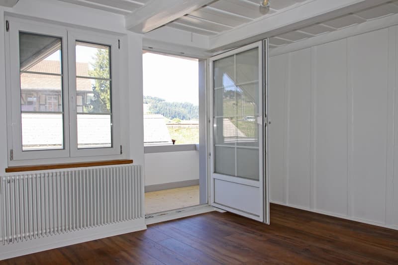 Schlafzimmer mit Balkon