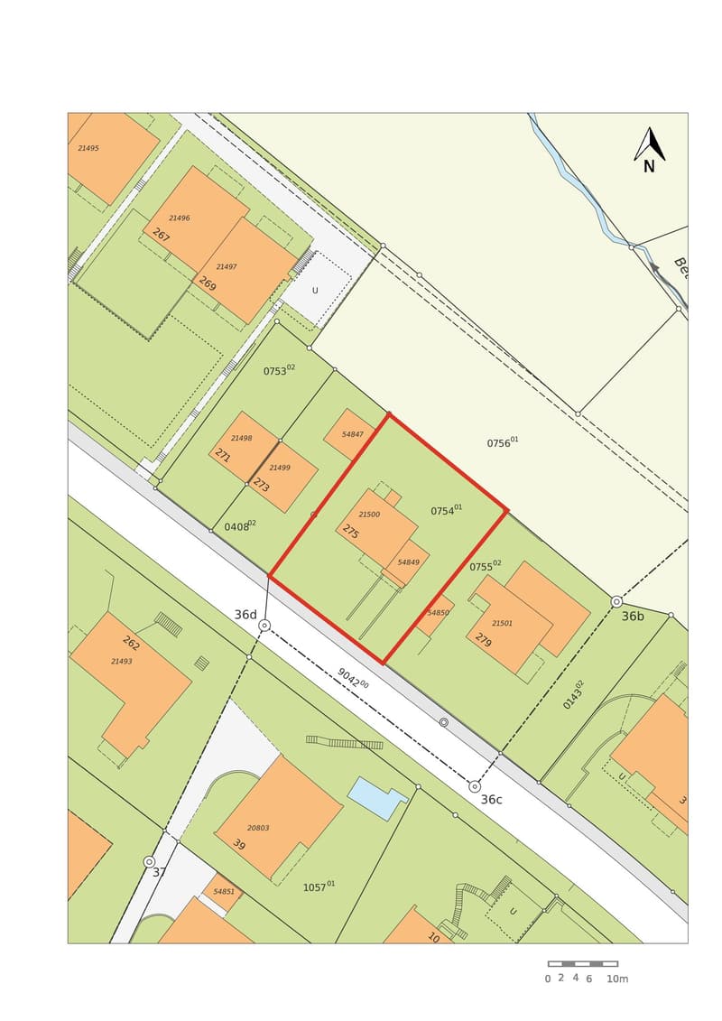 Parcelle bâtie avec réserve de terrain constructible / parcelle de construction (7)