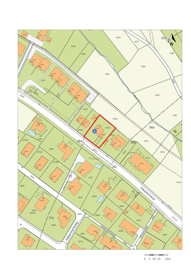 Parcelle bâtie avec réserve de terrain constructible / parcelle de construction (6)