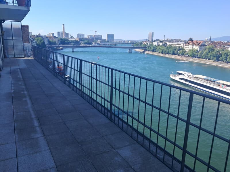 Representative old building apartment or exclusive commercial space with Rhine view and large balcony (1)