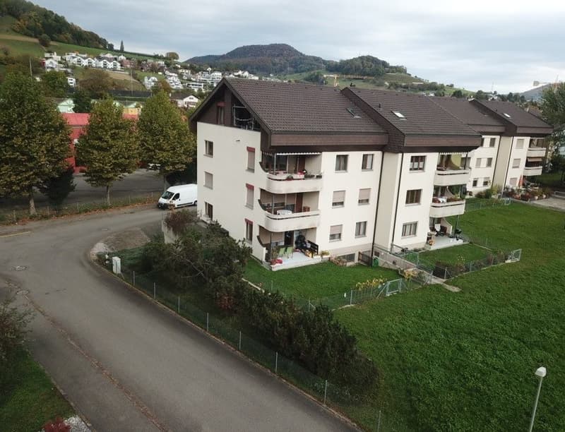 4.5-Zimmer Wohnung mit gedecktem Südbalkon, Gartensitzplatz und Lift (2)