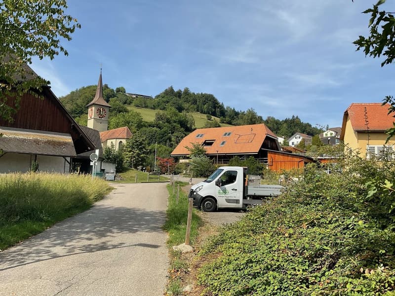 Ausfahrt und Sicht auf Rothöhe