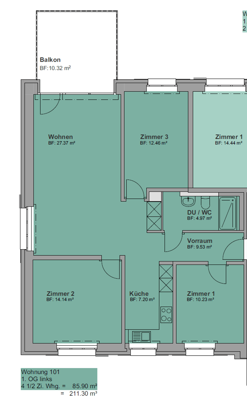 Neu sanierte 4-Zimmer-Wohnungen in Köniz  – Erstbezug per 1. September 2024 (10)
