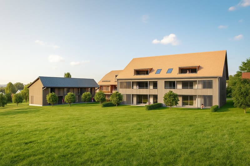 Penthouse apartment 5.5 rooms with gallery - adjacent to agricultural zone! (2)