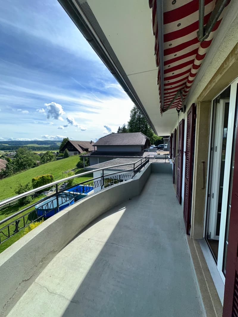 Bel appartement de 5,5 pièces en duplex avec vue imprenable à Grossaffoltern (18)