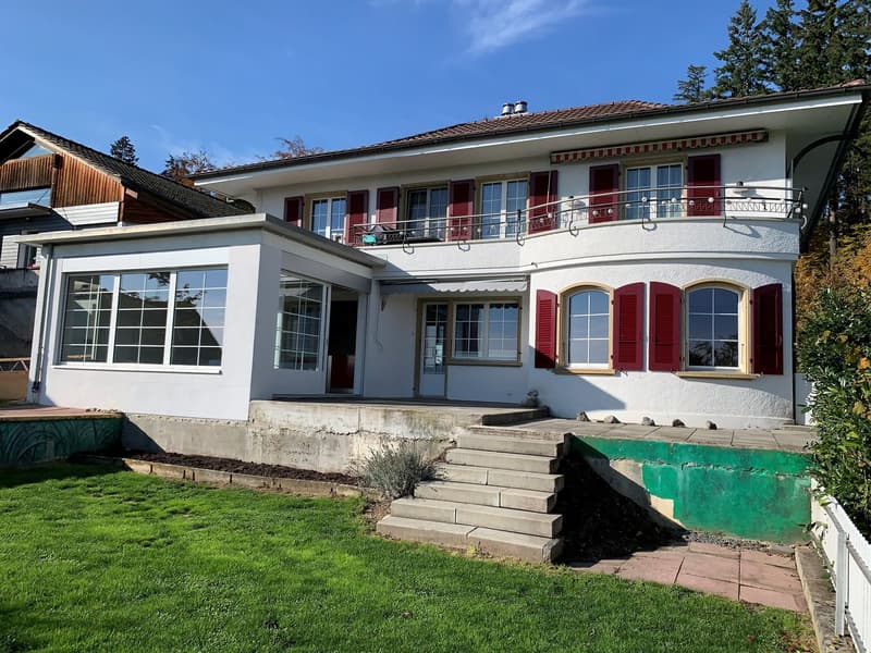 Bel appartement de 5,5 pièces en duplex avec vue imprenable à Grossaffoltern (1)