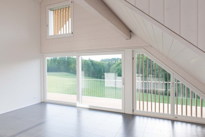 Grosszügige, moderne  4 1/2-Zimmer-Dachwohnung mit Galerie und Sicht ins Grüne in Rapperswil / BE (3)