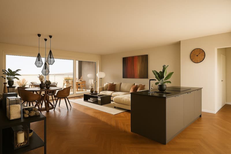 Moderne 4.5-Zimmer-Wohnung mit Gartenanteil in Gommiswald (7)