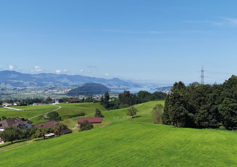 Neubau-Eigentumswohnung, 3.5 Zimmer mit Sitzplatz und Grünfläche in Gommiswald (1)