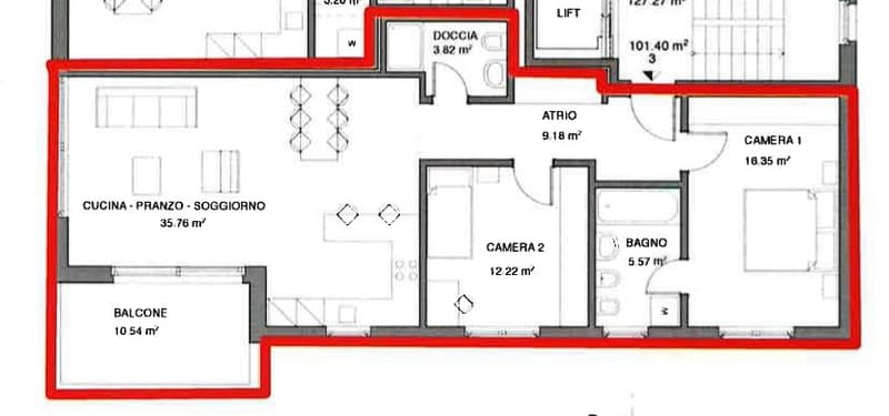 Massagno - appartement moderne de 3.5 pièces à louer (1)
