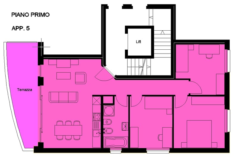 Stabio - affittasi 4.5 locali con ampia terrazza (1)