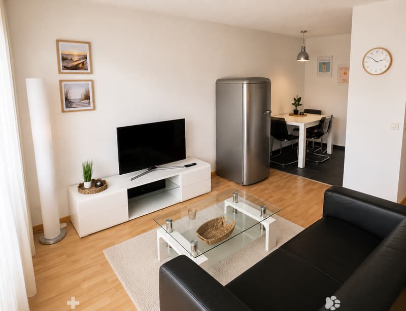Möbliert wohnen im Herzen von Biel – 40 m², Balkon, Klima & Sauna (5)