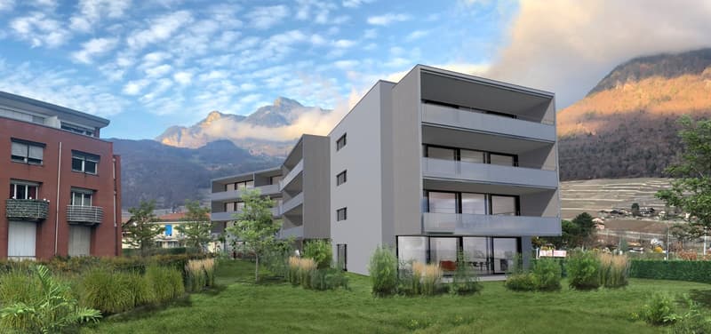 Appartement moderne de 3, 5pièces avec grand balcon (1)