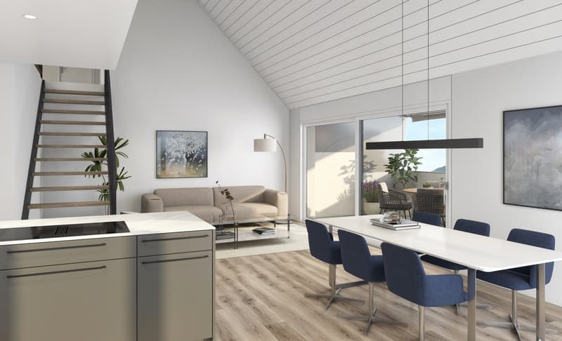 Appartement moderne de 5,5 pièces en étage mansardé avec galerie dans un quartier calme d'Etziken (10)