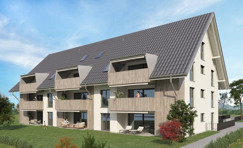 Appartement moderne de 5,5 pièces en étage mansardé avec galerie dans un quartier calme d'Etziken (5)