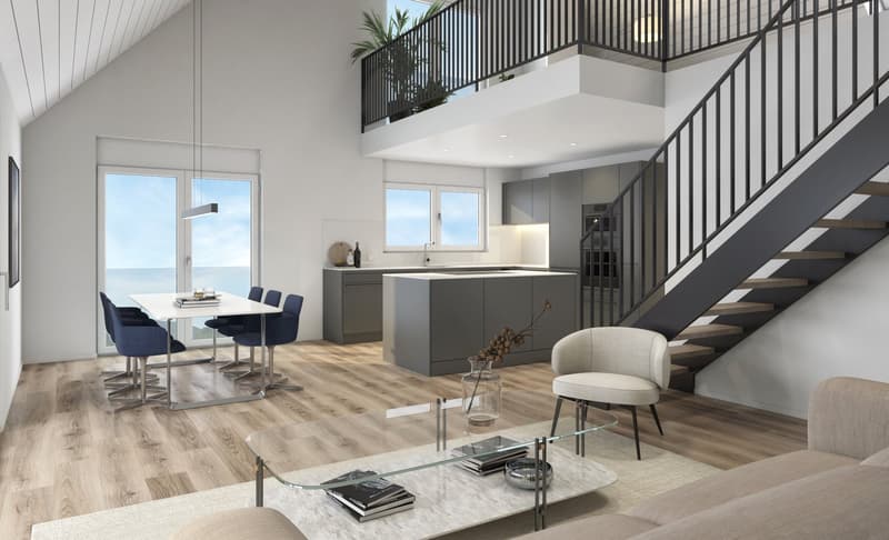 Appartement moderne de 4,5 pièces en étage mansardé avec galerie dans un quartier calme d'Etziken (9)