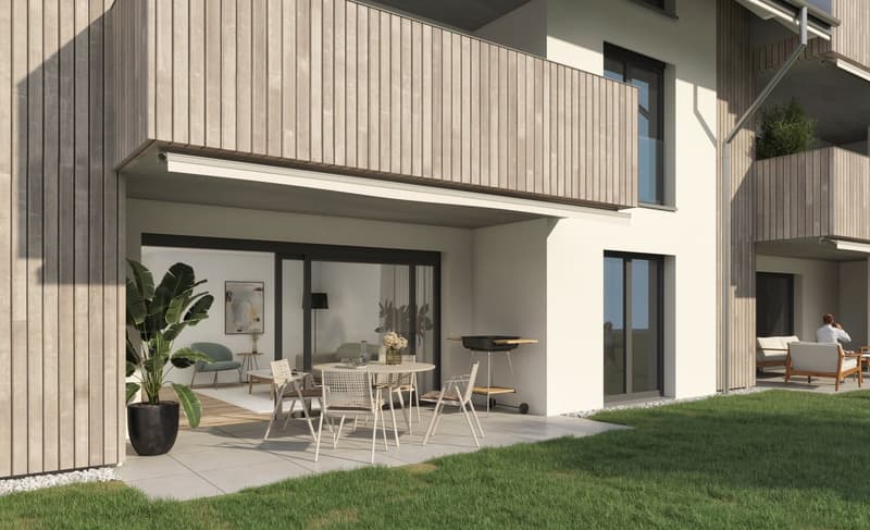 Appartement moderne 3.5 pièces en étage sous combles dans un quartier calme d'Etziken (14)