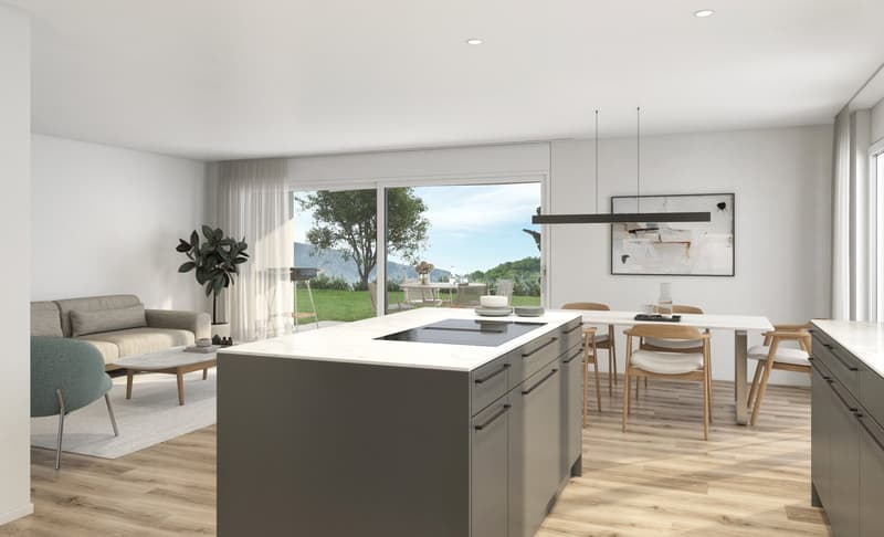 Appartement moderne 3.5 pièces en étage sous combles dans un quartier calme d'Etziken (13)