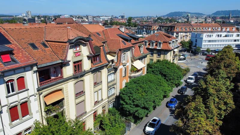 Charmant appartement maisonnette 4 pièces dans un immeuble ancien sur la Südbahnhofstrasse, Berne (28)