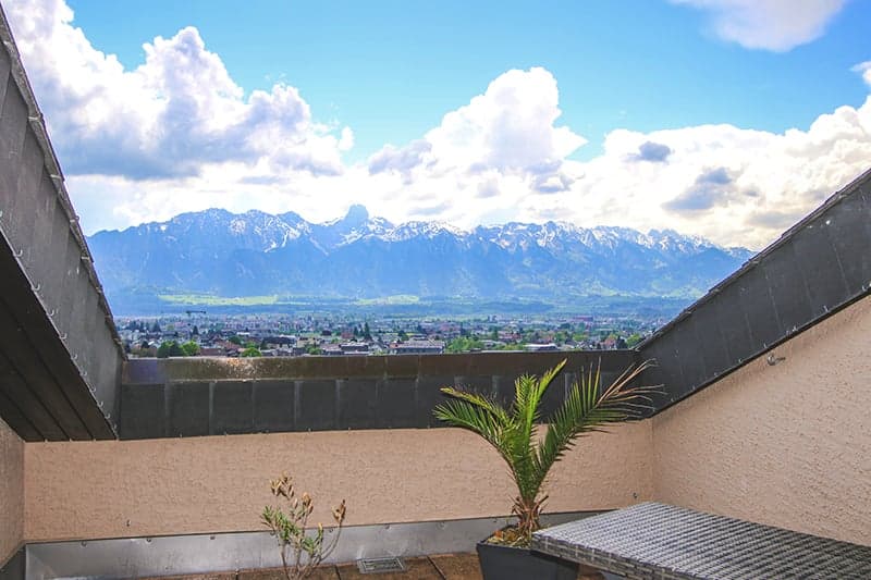 Dachbalkon zum ungestört Geniessen
