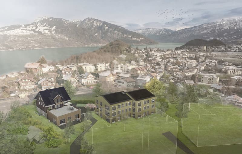 Visualisierung Neubauprojekt: Wohnen wo andere Ferien machen!
