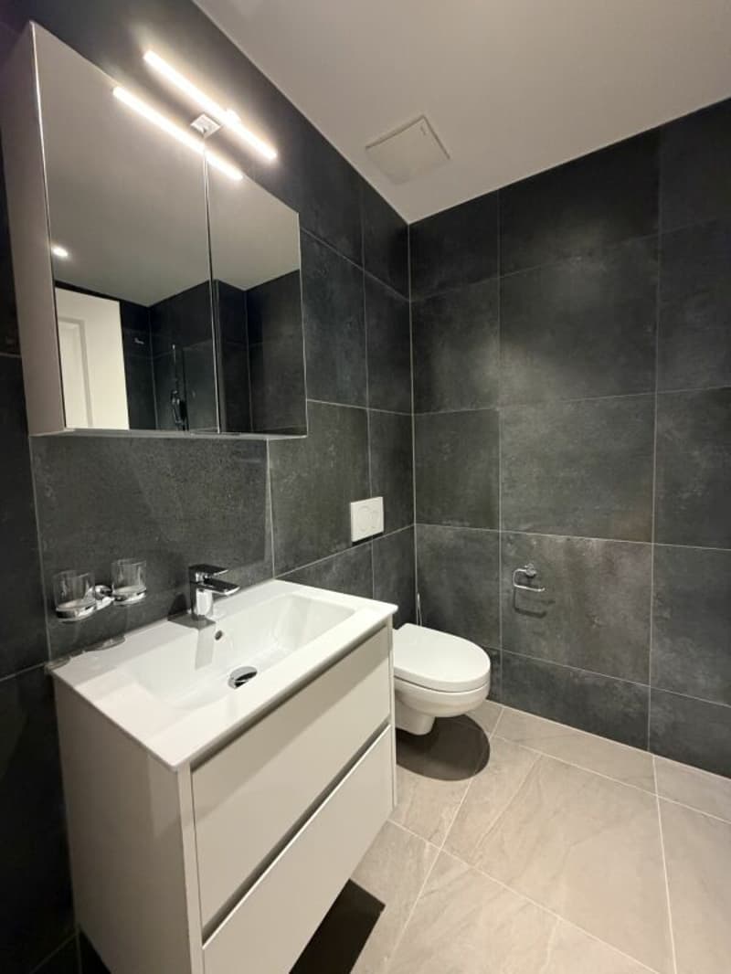 WC mit Duschkabine