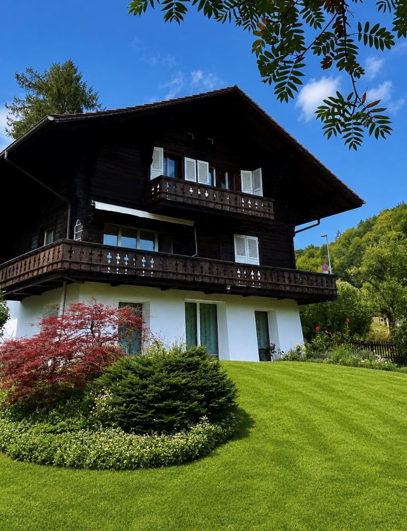 Rustikale Eleganz in Gümligen - freistehendes Chalet mit viel Umschwung (1)