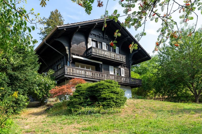Rustikale Eleganz in Gümligen - freistehendes Chalet mit viel Umschwung (2)