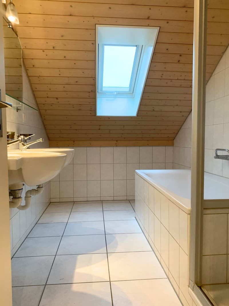 Beautiful attic apartment with chimney, quiet and yet central (11)