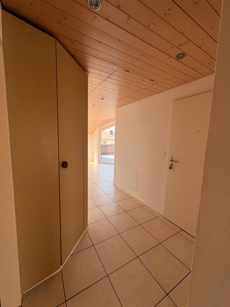 Appartement mansardé charmant et abordable avec cheminée, calme et pourtant central (15)