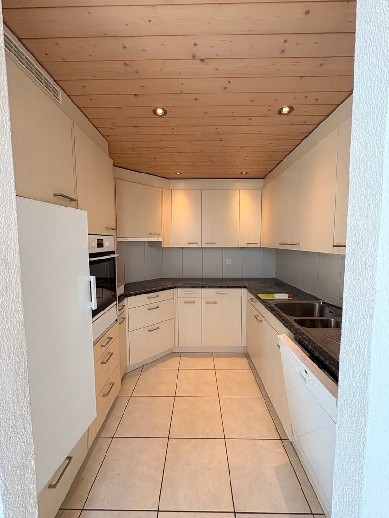 Appartement mansardé charmant et abordable avec cheminée, calme et pourtant central (10)
