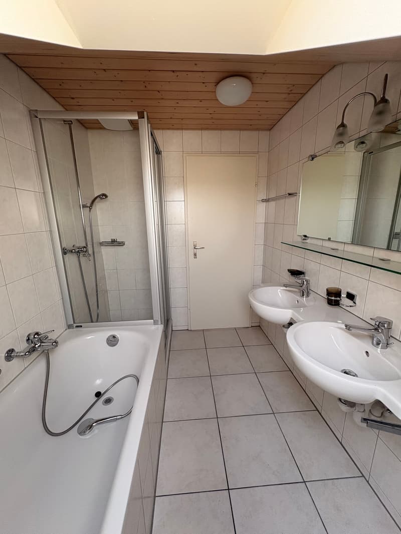 Appartement mansardé charmant et abordable avec cheminée, calme et pourtant central (19)