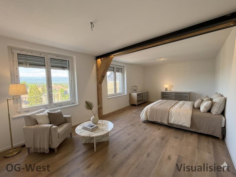 Schlafzimmer OG - visualisiert