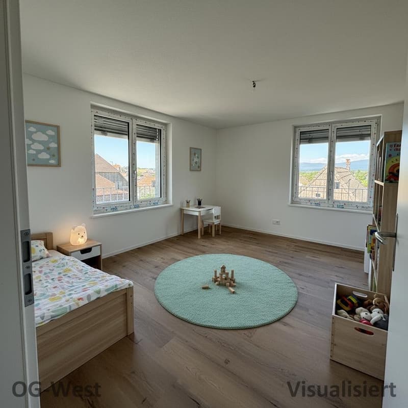 Kinderzimmer OG - visualisiert