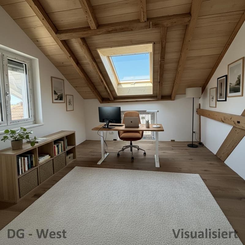 Arbeitszimmer - visualisiert