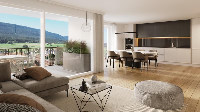 Neue, geräumige 5.5-Zimmer-Wohnung mit großem Balkon in südöstlicher Ausrichtung (1)