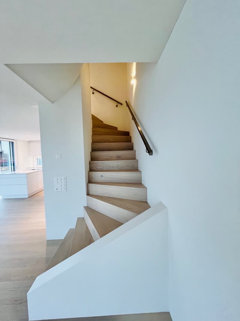 Treppe ins Obergeschoss